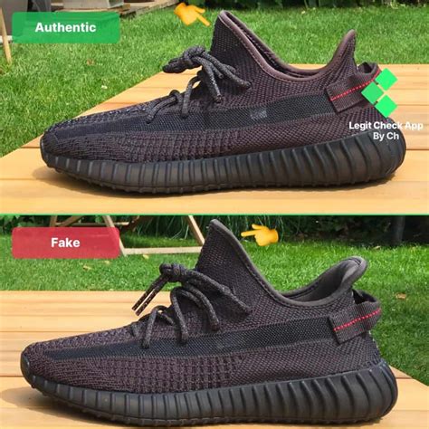 shoe adidas boost yeezy black real vs fake|yeezy boost 350 black reflective.